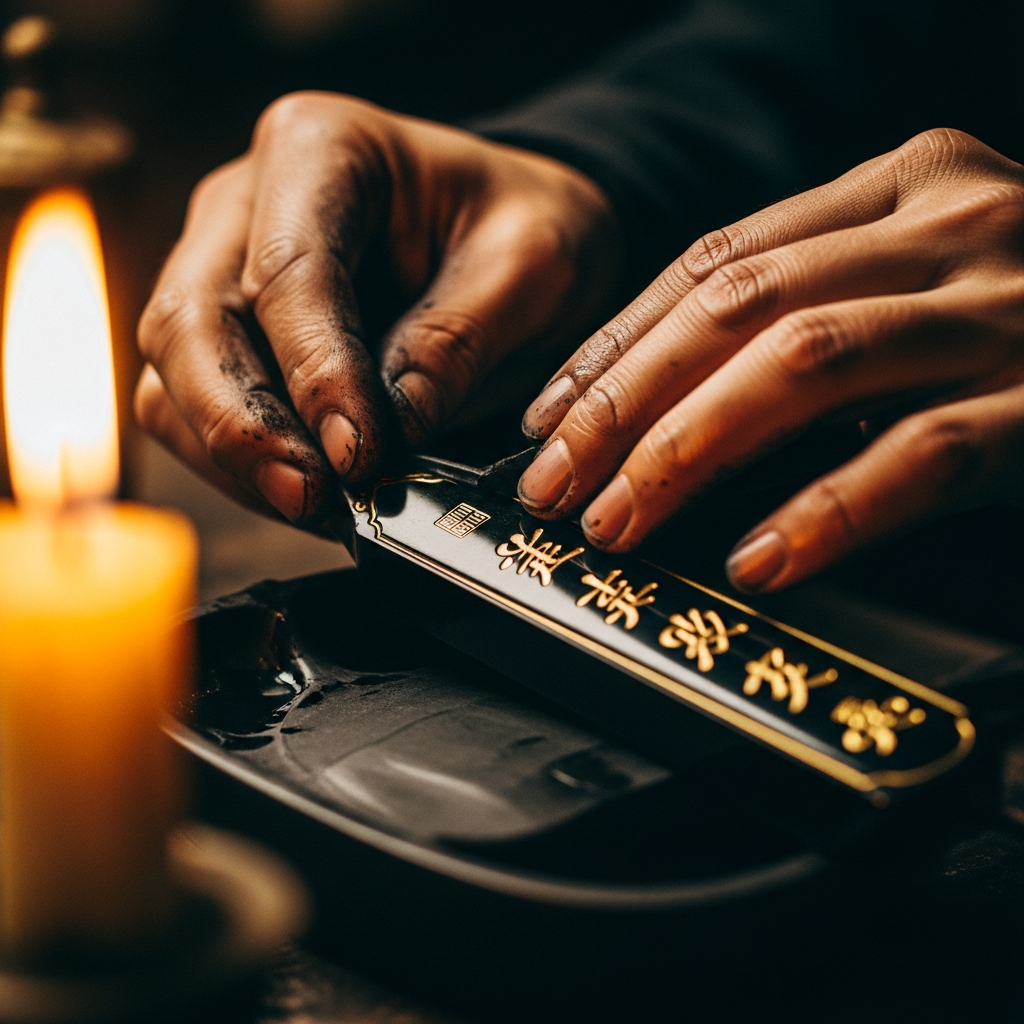 Huizhou ink making craft
