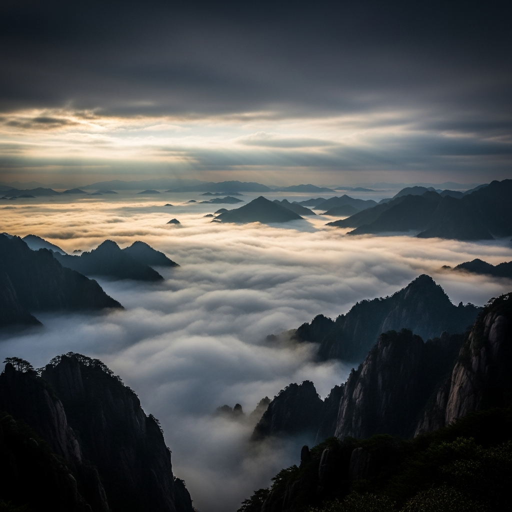 Sea of clouds over Huangshan